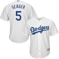 Men's Los Angeles Dodgers Corey Seager Majestic White Home Cool Base Player Jersey