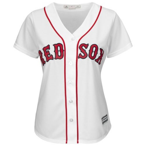  Women's Boston Red Sox Andrew Benintendi Majestic White Cool Base Player Jersey