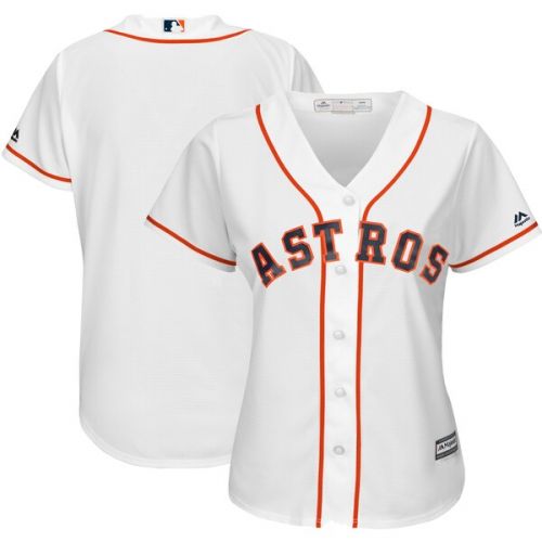  Women's Houston Astros Majestic White Home Cool Base Jersey