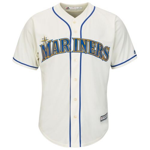  Men's Seattle Mariners Majestic Cream Alternate Cool Base Jersey