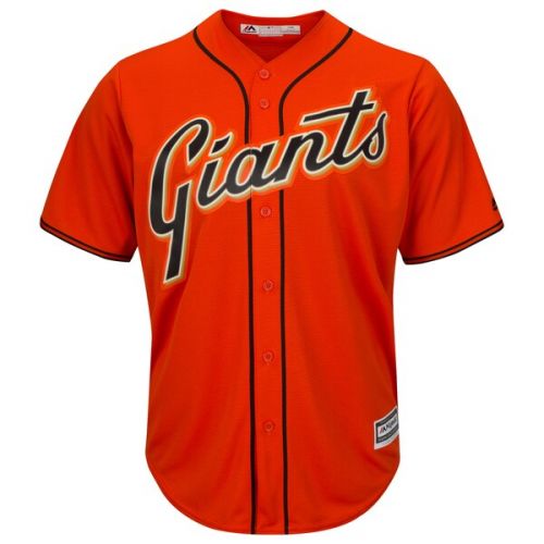  Men's San Francisco Giants Buster Posey Majestic Orange Alternate Cool Base Player Jersey