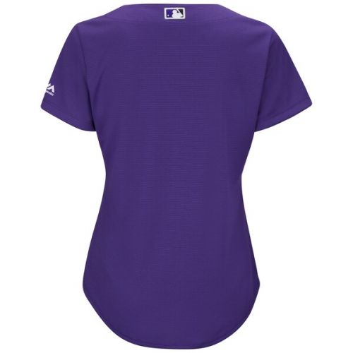  Women's Colorado Rockies Majestic Purple Alternate Cool Base Team Jersey