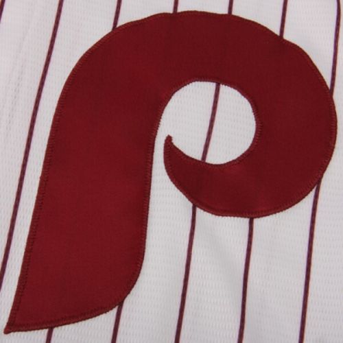  Men's Philadelphia Phillies Majestic WhiteRed Home Cooperstown Cool Base Team Jersey
