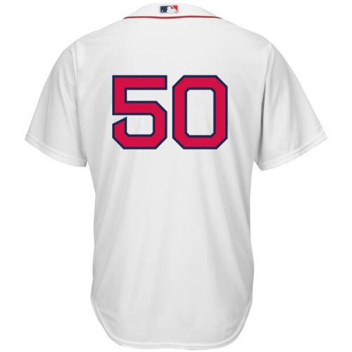  Men's Boston Red Sox Mookie Betts Majestic White Home Official Replica Cool Base Player Jersey