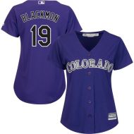 Women's Colorado Rockies Charlie Blackmon Majestic Purple Cool Base Replica Player Jersey