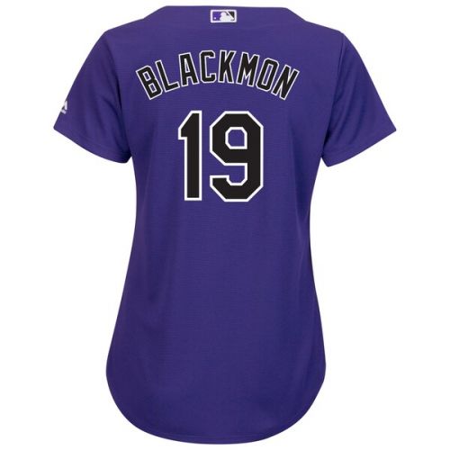  Women's Colorado Rockies Charlie Blackmon Majestic Purple Cool Base Replica Player Jersey