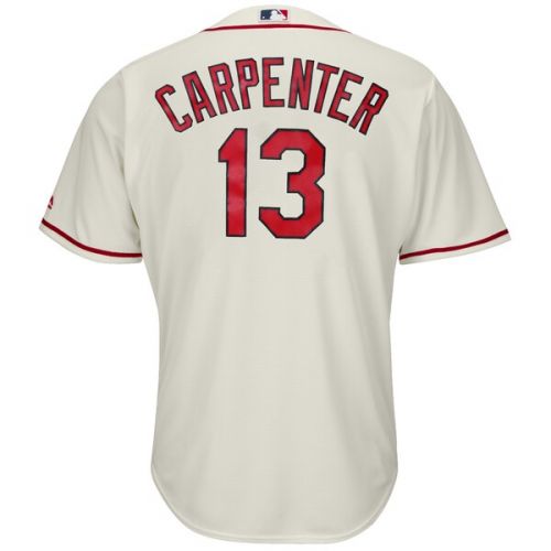  Men's St. Louis Cardinals Matt Carpenter Majestic Cream Alternate Cool Base Player Jersey