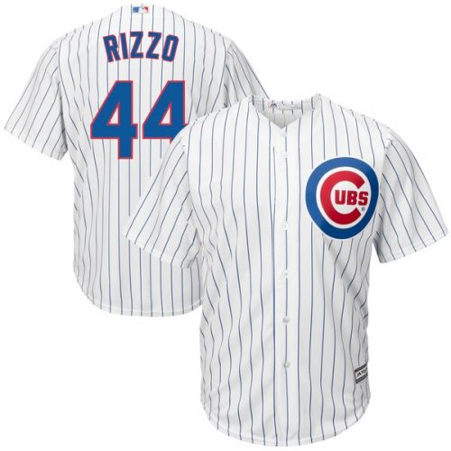  Men's Chicago Cubs Anthony Rizzo Majestic White Big & Tall Alternate Cool Base Replica Player Jersey