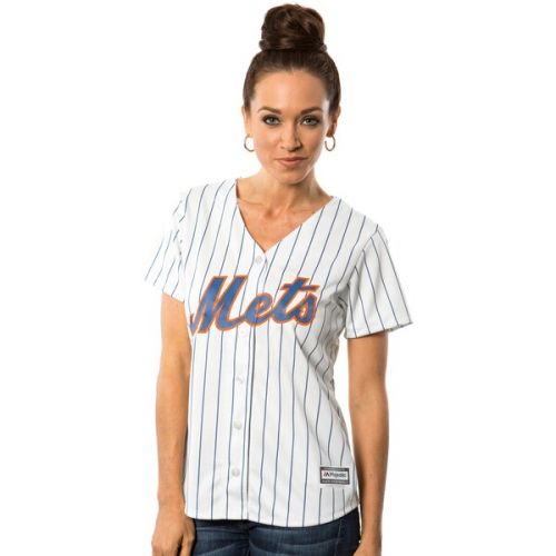  Women's New York Mets Majestic White Home Cool Base Jersey