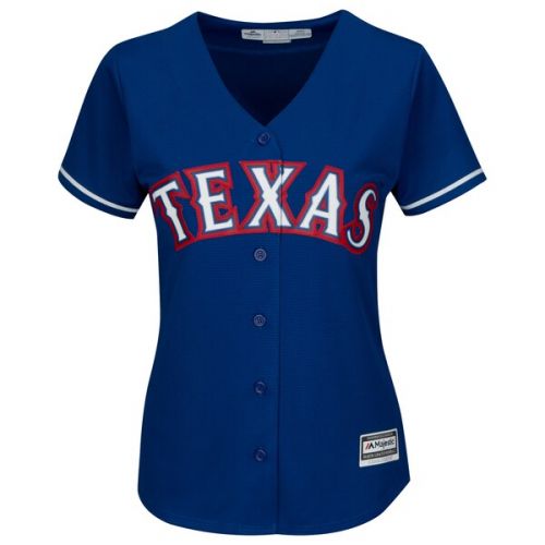  Women's Texas Rangers Majestic Royal Alternate Cool Base Jersey