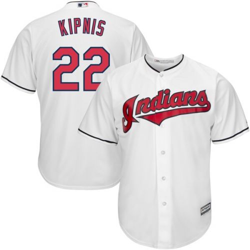  Men's Cleveland Indians Jason Kipnis Majestic White Home Cool Base Player Jersey