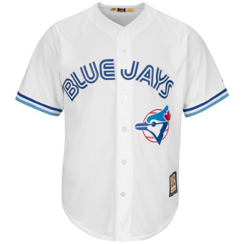  Men's Toronto Blue Jays Majestic White Home Cooperstown Cool Base Team Jersey