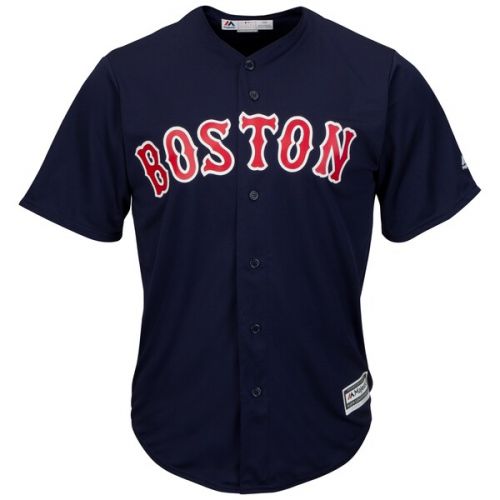  Men's Boston Red Sox Andrew Benintendi Majestic Navy Big & Tall Alternate Cool Base Replica Player Jersey