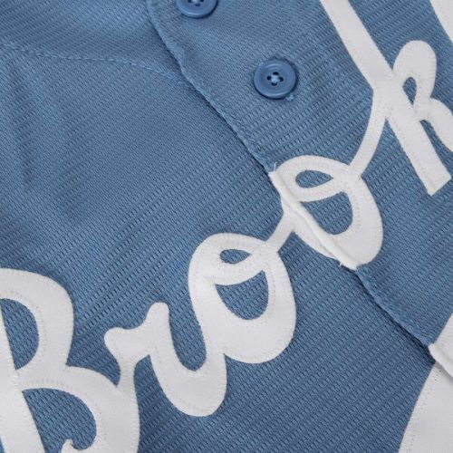  Men's Brooklyn Dodgers Majestic Light Blue Alternate Cooperstown Cool Base Team Jersey