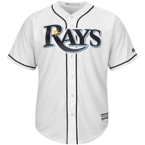  Men's Tampa Bay Rays Majestic White Home Cool Base Jersey