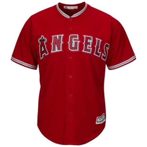  Men's Los Angeles Angels Majestic Scarlet Alternate Cool Base Team Jersey