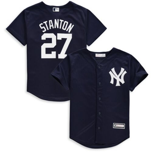  Youth New York Yankees Giancarlo Stanton Majestic Navy Fashion Official Cool Base Player Jersey