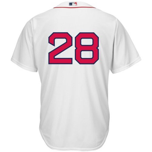  Men's Boston Red Sox J.D. Martinez Majestic White Home Official Cool Base Replica Player Jersey