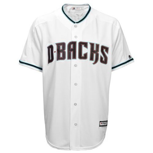  Men's Arizona Diamondbacks Majestic WhiteTeal Home Cool Base Jersey