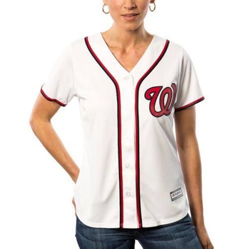  Women's Washington Nationals Bryce Harper Majestic White Home Cool Base Player Jersey