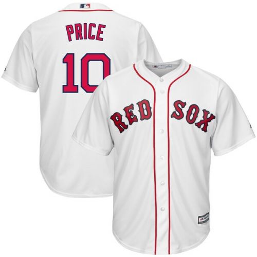  Men's Boston Red Sox David Price Majestic White Home Cool Base Player Jersey