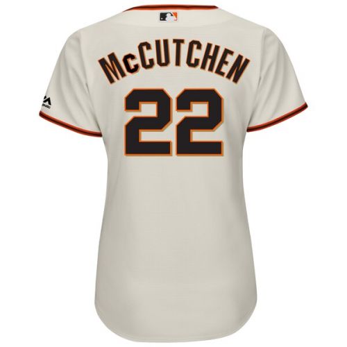  Women's San Francisco Giants Andrew McCutchen Majestic Cream Cool Base Player Replica Jersey