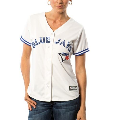  Women's Toronto Blue Jays Majestic White Home Cool Base Jersey