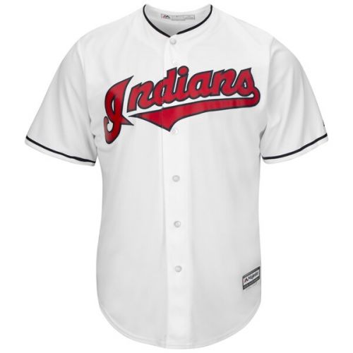  Men's Cleveland Indians Andrew Miller Majestic Home White Official Cool Base Player Jersey