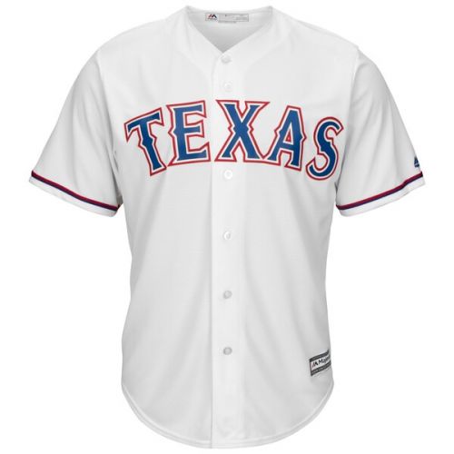  Youth Texas Rangers Majestic White Home Cool Base Jersey