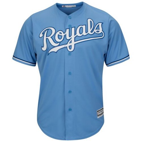  Men's Kansas City Royals Majestic Light Blue Alternate Big & Tall Cool Base Team Jersey