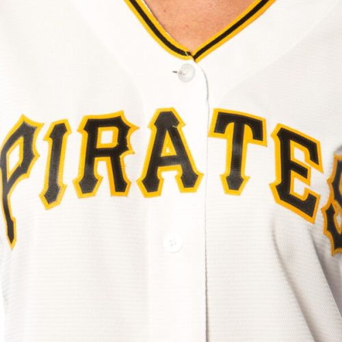  Women's Pittsburgh Pirates Majestic White Home Cool Base Jersey