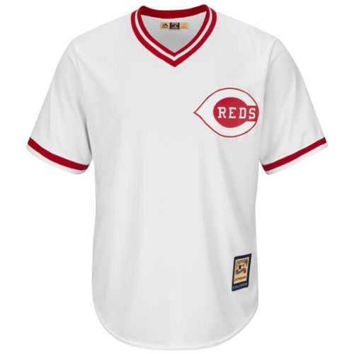  Men's Cincinnati Reds Majestic White Home Cooperstown Cool Base Team Jersey
