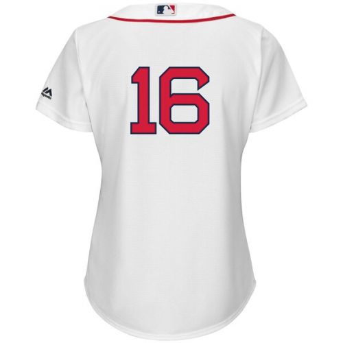  Women's Boston Red Sox Andrew Benintendi Majestic White Team Cool Base Player Jersey