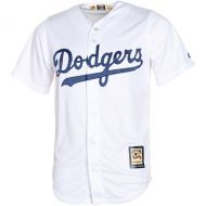Men's Brooklyn Dodgers Majestic White Home Cooperstown Cool Base Team Jersey