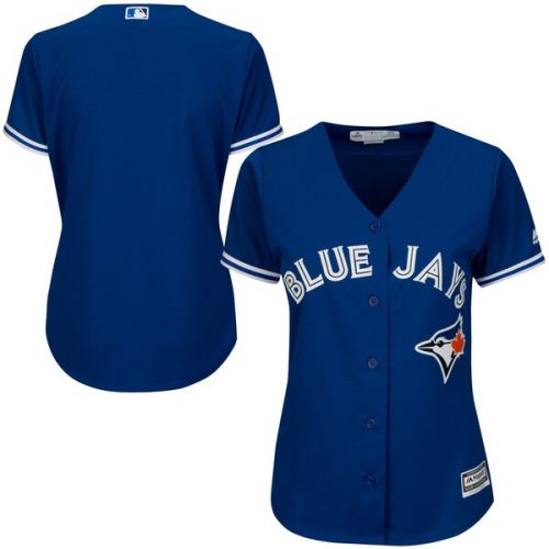  Women's Toronto Blue Jays Majestic Royal Alternate Plus Size Replica Cool Base Team Jersey