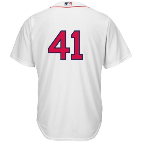  Men's Boston Red Sox Chris Sale Majestic White Home Official Cool Base Replica Player Jersey
