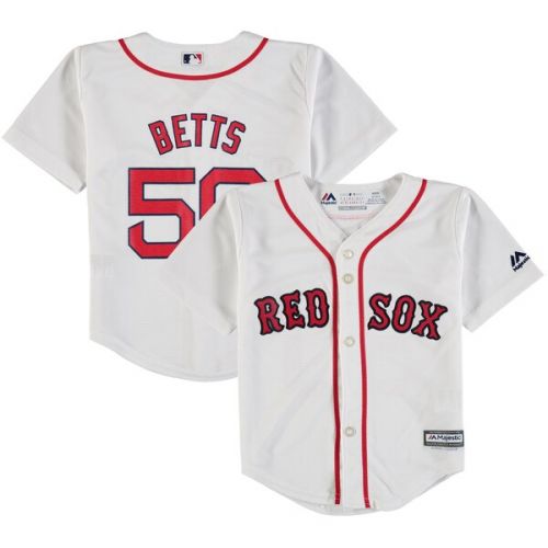  Toddler Boston Red Sox Mookie Betts Majestic White Home Official Cool Base Player Jersey