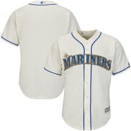 Youth Seattle Mariners Majestic Cream Alternate Cool Base Jersey