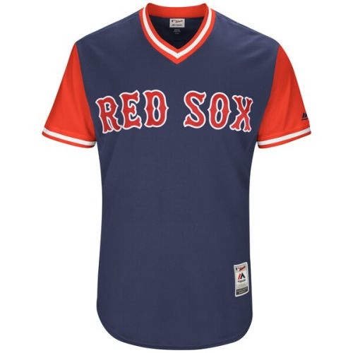  Men's Boston Red Sox Majestic Navy 2017 Players Weekend Authentic Team Jersey