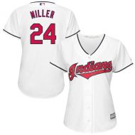 Women's Cleveland Indians Andrew Miller Majestic White Home Cool Base Jersey