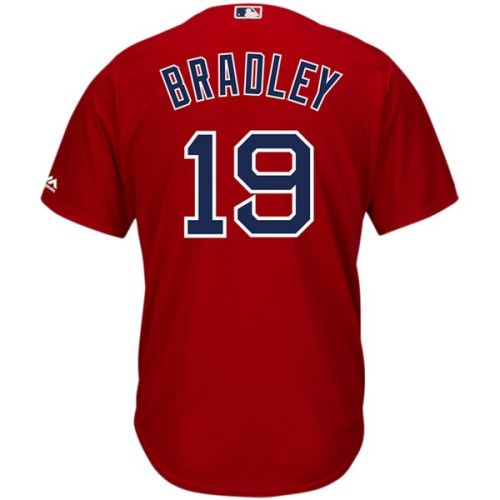  Men's Boston Red Sox Jackie Bradley Jr. Majestic Alternate Scarlet Official Cool Base Replica Player Jersey