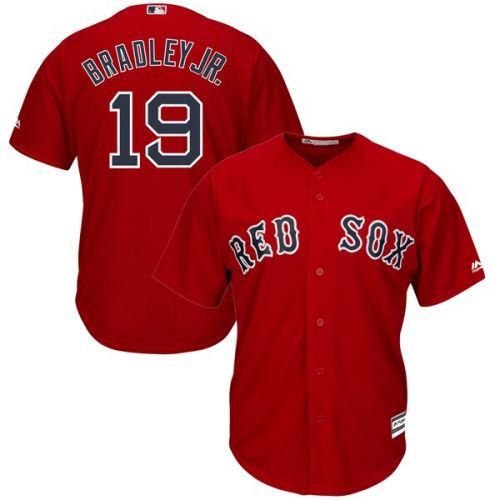  Men's Boston Red Sox Jackie Bradley Jr. Majestic Alternate Scarlet Official Cool Base Replica Player Jersey