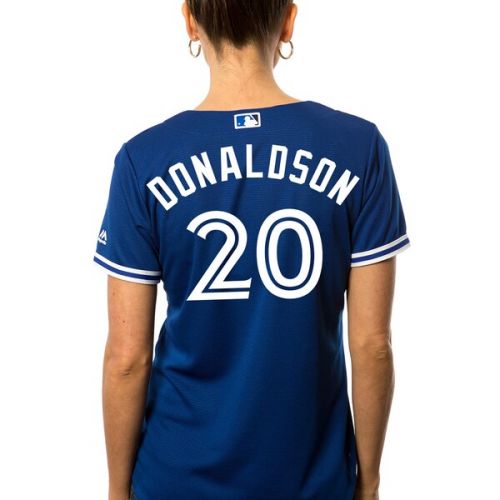  Women's Toronto Blue Jays Josh Donaldson Majestic Royal Alternate Blue Cool Base Jersey