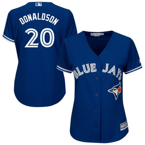  Women's Toronto Blue Jays Josh Donaldson Majestic Royal Alternate Blue Cool Base Jersey
