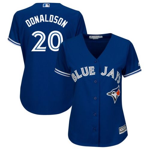  Women's Toronto Blue Jays Josh Donaldson Majestic Alternate Royal Plus Size Cool Base Player Jersey