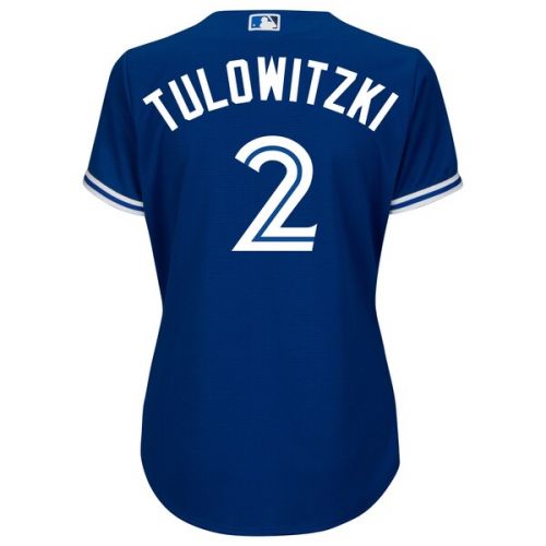  Women's Toronto Blue Jays Troy Tulowitzki Majestic Royal Alternate Cool Base Player Jersey