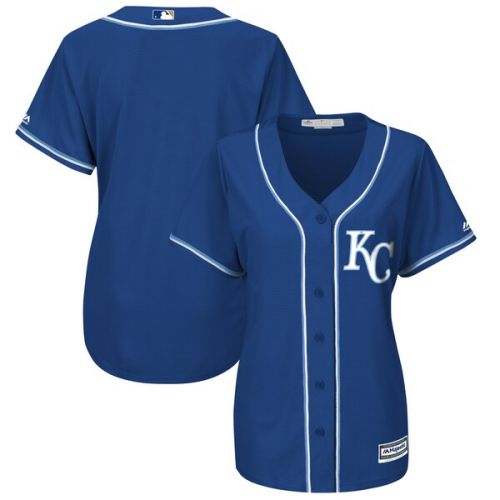  Women's Kansas City Royals Majestic Royal Alternate Plus Size Cool Base Team Jersey