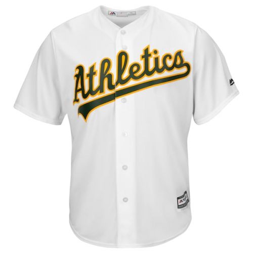  Men's Oakland Athletics Majestic White Home Big & Tall Cool Base Team Jersey