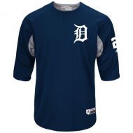 Men's Detroit Tigers Miguel Cabrera Majestic Navy Authentic Collection On-Field Player Batting Practice Jersey
