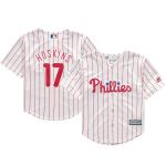 Rhys Hoskins Philadelphia Phillies Majestic Alternate Official Cool Base  Cooperstown Player Jersey - Light Blue